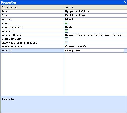 block myspace during work